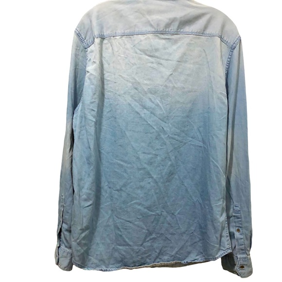Calvin Klein Button Up Denim Men SZ L - Picture 5 of 12